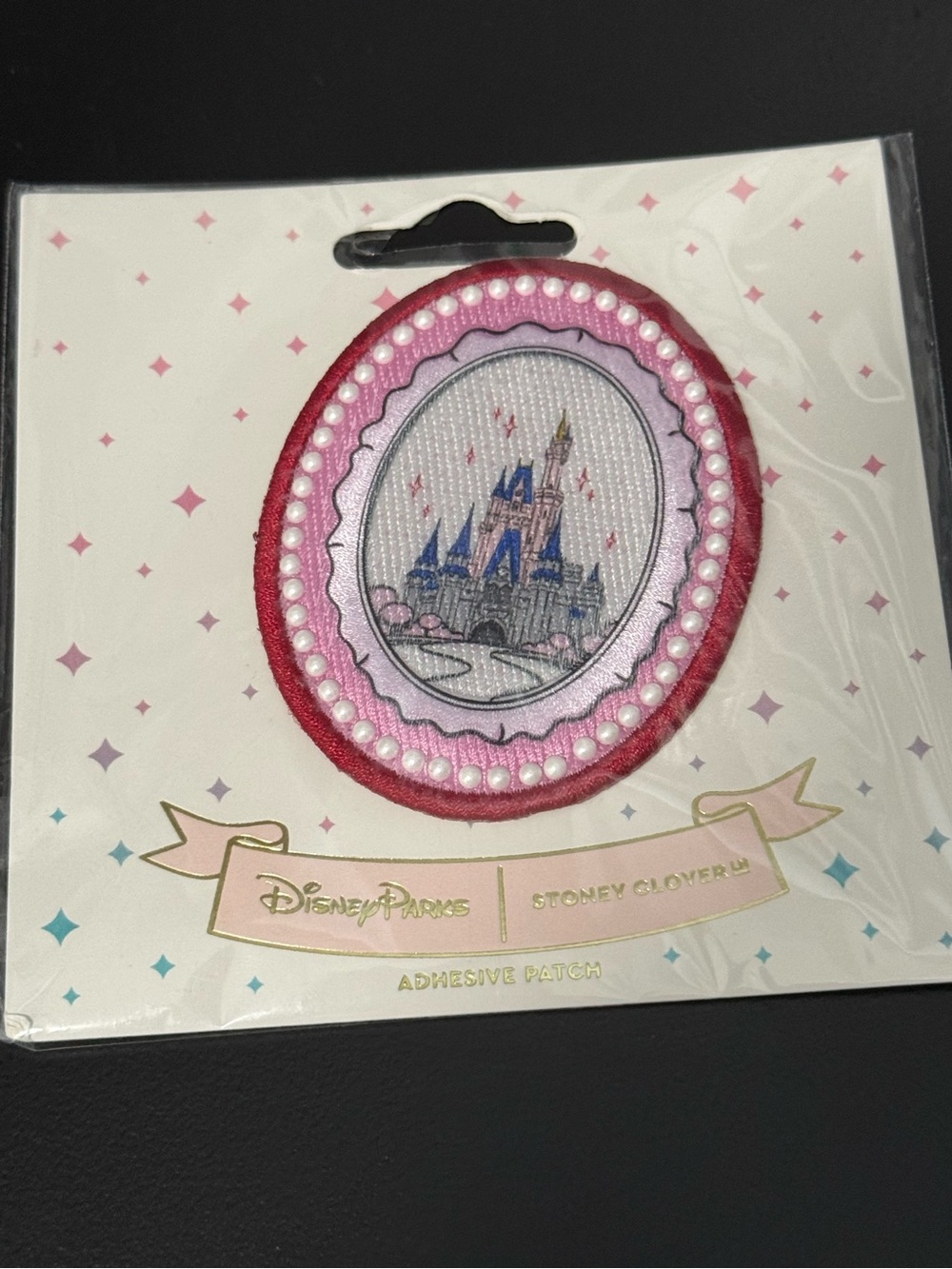 NEW Stoney Clover Lane Pink & Red Castle Adhesive Patch